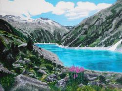 Painting: Artificial Lake
